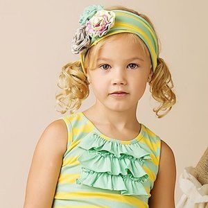 Mustard Pie Headband Flora Band Turquoise  Lemonade NWT